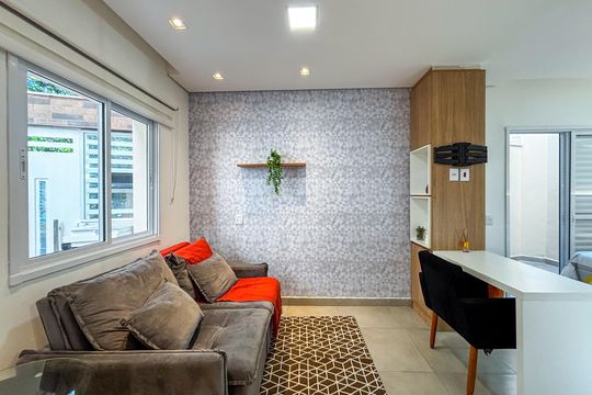 Sala de apartamento para alugar com 1 quarto, 32m² em Vila Monte Alegre, São Paulo