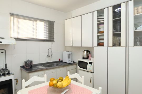 Cozinha de apartamento à venda com 2 quartos, 48m² em Conjunto Residencial José Bonifácio, São Paulo