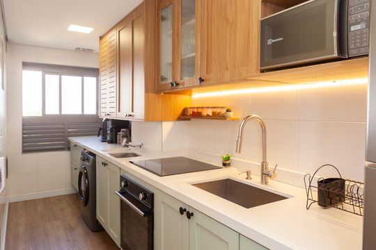 Cozinha de apartamento à venda com 3 quartos, 63m² em Vila Constanca, São Paulo