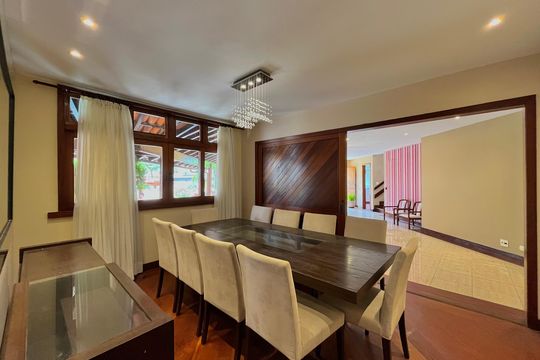 Sala de Jantar de casa de condomínio à venda com 7 quartos, 600m² em Barra da Tijuca, Rio de Janeiro