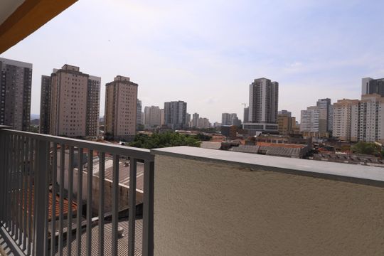 Sacada do quarto  de apartamento à venda com 1 quarto, 27m² em Mooca, São Paulo