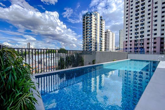 Área comum - Piscina de kitnet/studio à venda com 1 quarto, 25m² em Vila Regente Feijó, São Paulo