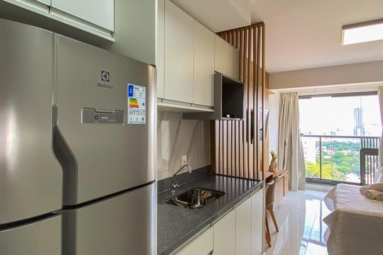 Studio de apartamento para alugar com 1 quarto, 25m² em Santo Amaro, São Paulo
