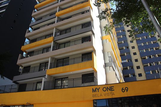 Fachada de apartamento à venda com 1 quarto, 25m² em Bela Vista, São Paulo