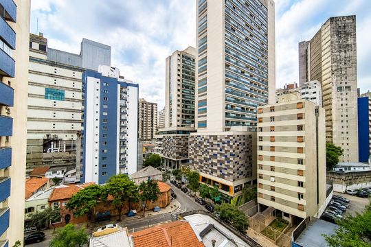 Vista da Varanda do Studio de apartamento para alugar com 1 quarto, 25m² em Bela Vista, São Paulo