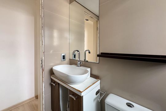 Banheiro Social de apartamento à venda com 2 quartos, 107m² em Jardim Borborema, São Bernardo do Campo