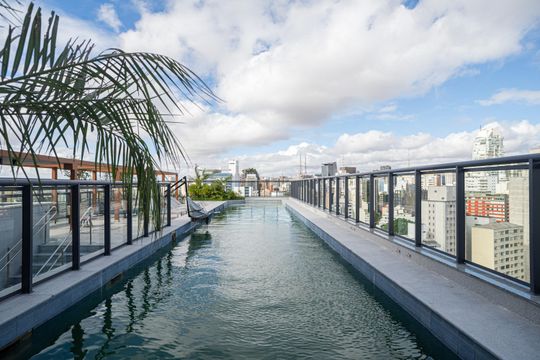 Área comum - Piscina de kitnet/studio à venda com 1 quarto, 32m² em Consolação, São Paulo