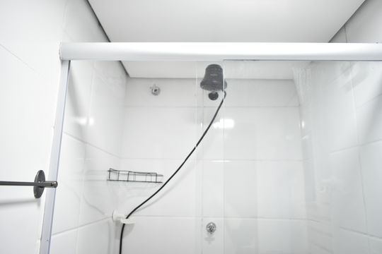 Banheiro de apartamento para alugar com 1 quarto, 27m² em Mirandópolis, São Paulo