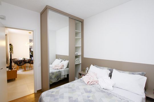 Suíte de apartamento para alugar com 2 quartos, 47m² em Palmeiras, Belo Horizonte