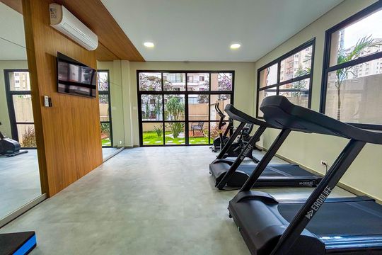 Área comum - Academia de apartamento para alugar com 1 quarto, 35m² em Sumarezinho, São Paulo