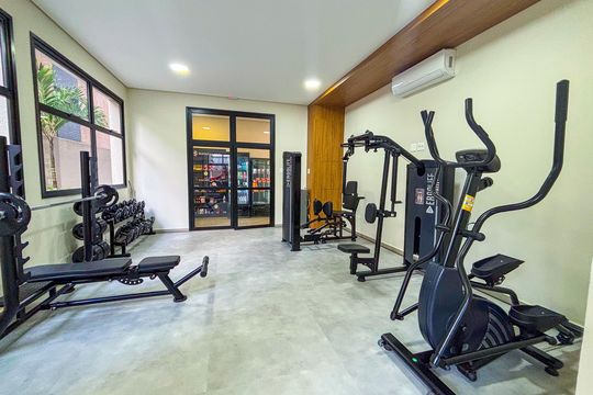 Área comum - Academia de apartamento para alugar com 1 quarto, 35m² em Sumarezinho, São Paulo