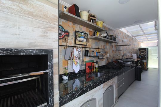 Varanda - Churrasqueira de casa de condomínio à venda com 5 quartos, 318m² em Pechincha, Rio de Janeiro