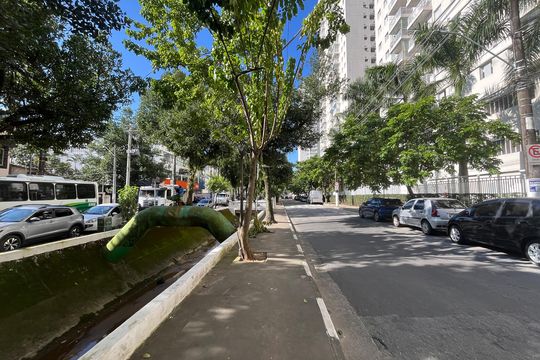 Vista da Rua de apartamento para alugar com 2 quartos, 64m² em Marapé, Santos