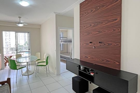 Sala de apartamento para alugar com 2 quartos, 64m² em Marapé, Santos
