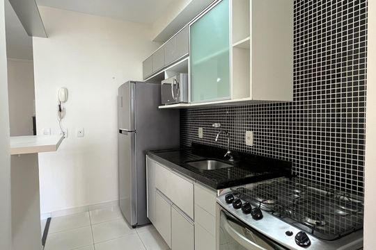 Cozinha  de apartamento para alugar com 2 quartos, 64m² em Marapé, Santos