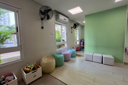 Área comum - Brinquedoteca de apartamento para alugar com 2 quartos, 64m² em Marapé, Santos