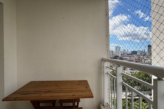 Varanda da Sala de apartamento para alugar com 2 quartos, 64m² em Marapé, Santos