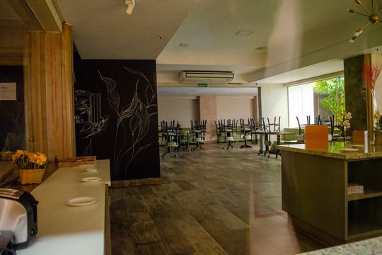 Área comum - Salão de festas de apartamento para alugar com 1 quarto, 40m² em Setor Oeste, Goiânia