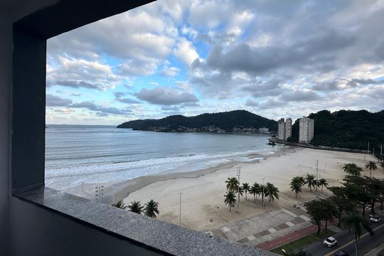 Varanda da Sala de apartamento para alugar com 1 quarto, 45m² em Centro, São Vicente