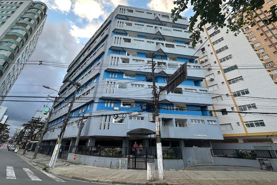 Fachada do Prédio de apartamento para alugar com 1 quarto, 45m² em Centro, São Vicente