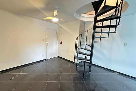 Sala de apartamento para alugar com 1 quarto, 45m² em Centro, São Vicente