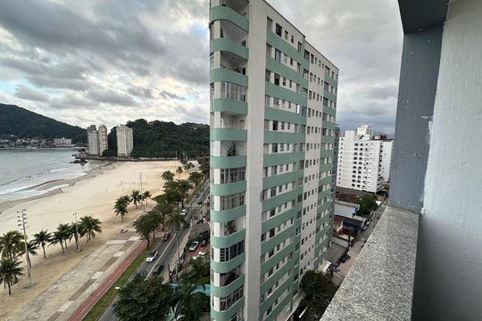 Vista da Sacada de apartamento para alugar com 1 quarto, 45m² em Centro, São Vicente