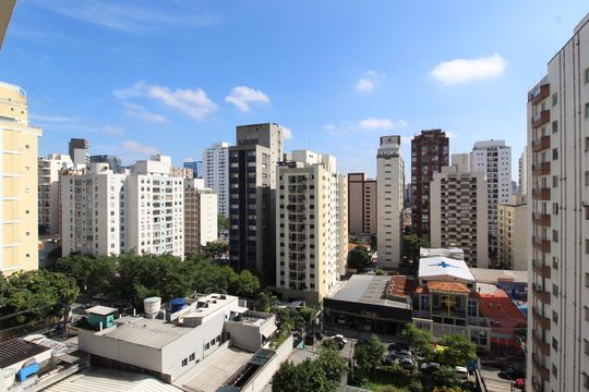 Vista da Varanda Sala de apartamento à venda com 3 quartos, 152m² em Vila Olímpia, São Paulo