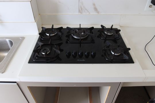 Cozinha de apartamento à venda com 2 quartos, 60m² em Ipiranga, Goiânia