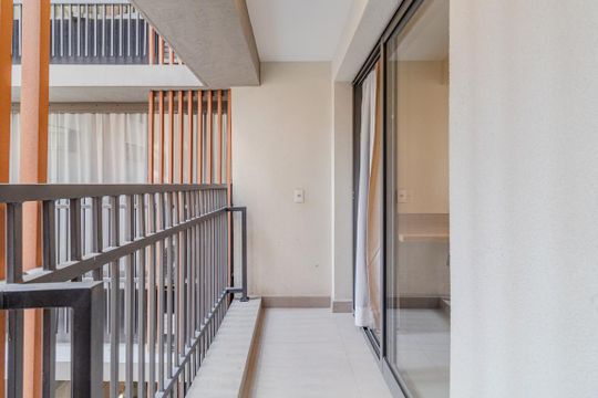 Varanda de kitnet/studio à venda com 1 quarto, 26m² em Paraíso, São Paulo