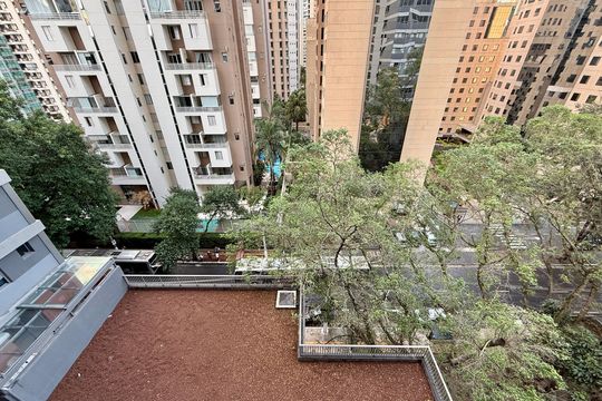 Vista  Sacada do Studio de kitnet/studio para alugar com 1 quarto, 27m² em Moema, São Paulo