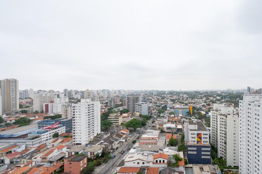 Vista da Varanda de kitnet/studio à venda com 1 quarto, 25m² em Vila Clementino, São Paulo