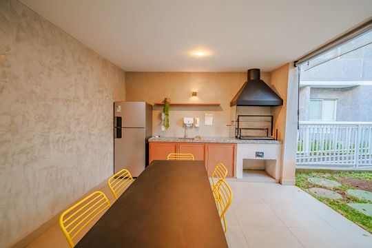 Área comum - Churrasqueira de kitnet/studio à venda com 1 quarto, 24m² em Vila Butantã, São Paulo
