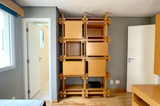 Suíte 1 de apartamento para alugar com 2 quartos, 74m² em Pinheiros, São Paulo