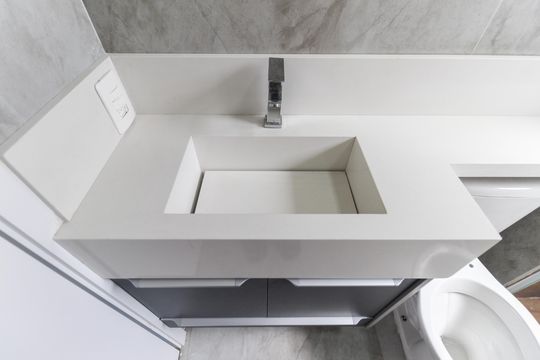 Banheiro de apartamento para alugar com 2 quartos, 42m² em Colônia (zona Leste), São Paulo