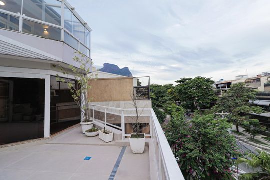 Varanda da Sala de apartamento à venda com 5 quartos, 488m² em Barra da Tijuca, Rio de Janeiro