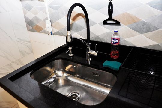 Detalhe - Cozinha Americana de apartamento para alugar com 2 quartos, 44m² em Jardim Iris, São Paulo