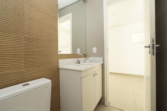 Banheiro da Suíte 1 de kitnet/studio para alugar com 1 quarto, 33m² em Ipiranga, São Paulo