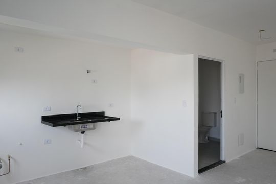 Cozinha de apartamento à venda com 1 quarto, 35m² em Vila Regente Feijó, São Paulo
