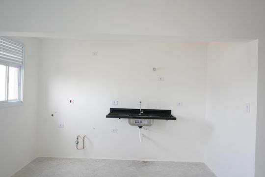 Cozinha de apartamento à venda com 1 quarto, 35m² em Vila Regente Feijó, São Paulo