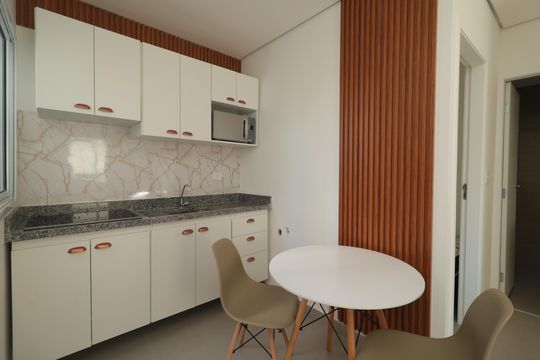 Cozinha de apartamento para alugar com 2 quartos, 34m² em Ipiranga, São Paulo