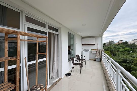 Varanda de apartamento para alugar com 3 quartos, 114m² em Recreio dos Bandeirantes, Rio de Janeiro