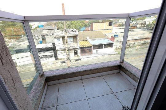 Sacada da Suíte de apartamento à venda com 2 quartos, 56m² em Jardim das Maravilhas, Santo André