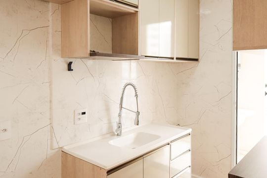 Cozinha de apartamento para alugar com 2 quartos, 40m² em Usina Piratininga, São Paulo