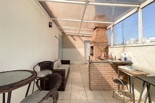 Churrasqueira - Cobertura de apartamento à venda com 3 quartos, 168m² em Paulicéia, São Bernardo do Campo