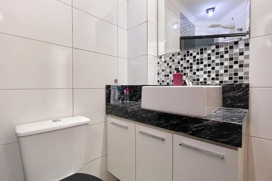 Banheiro Social de apartamento à venda com 3 quartos, 168m² em Paulicéia, São Bernardo do Campo