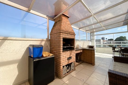 Churrasqueira - Cobertura de apartamento à venda com 3 quartos, 168m² em Paulicéia, São Bernardo do Campo
