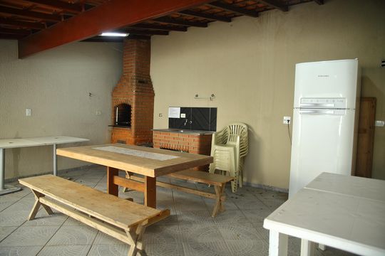 Área comum - Churrasqueira de casa à venda com 3 quartos, 104m² em Bairro dos Casa, São Bernardo do Campo