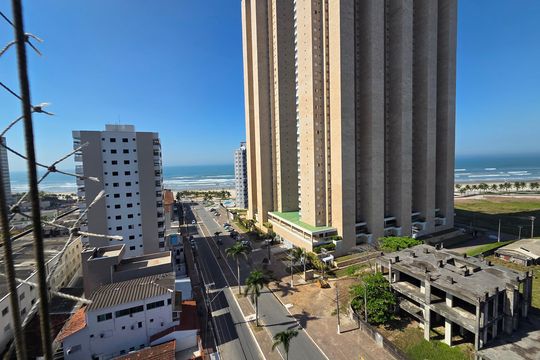 Vista da Sacada de apartamento para alugar com 2 quartos, 78m² em Nova Mirim, Praia Grande