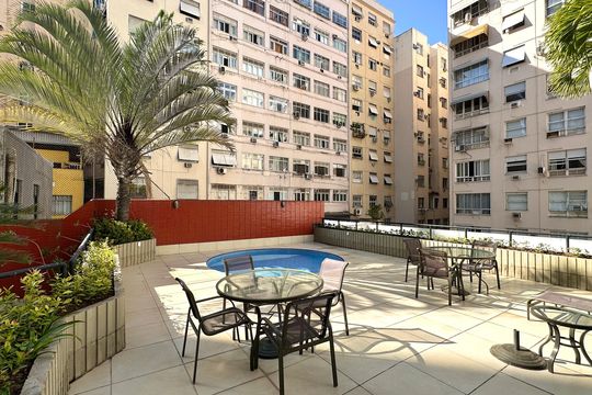 Área comum - Piscina de apartamento à venda com 3 quartos, 167m² em Copacabana, Rio de Janeiro