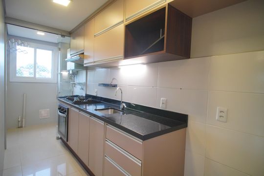 Cozinha de apartamento à venda com 2 quartos, 58m² em Rincão, Novo Hamburgo